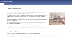 Desktop Screenshot of lancashirecensus.co.uk